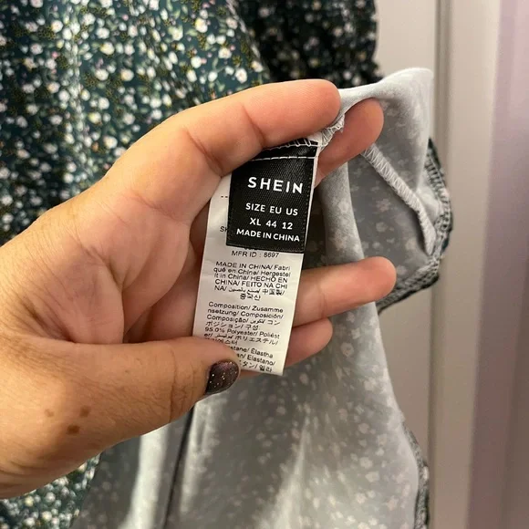 Gorgeous Green Floral Blouse Size XL NWOT - Picture 5 of 6